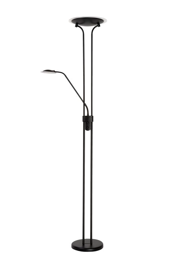 Lucide CHAMPION-LED - Floor reading lamp - Ø 30 cm - LED Dim. - 3000K - Black - turned off